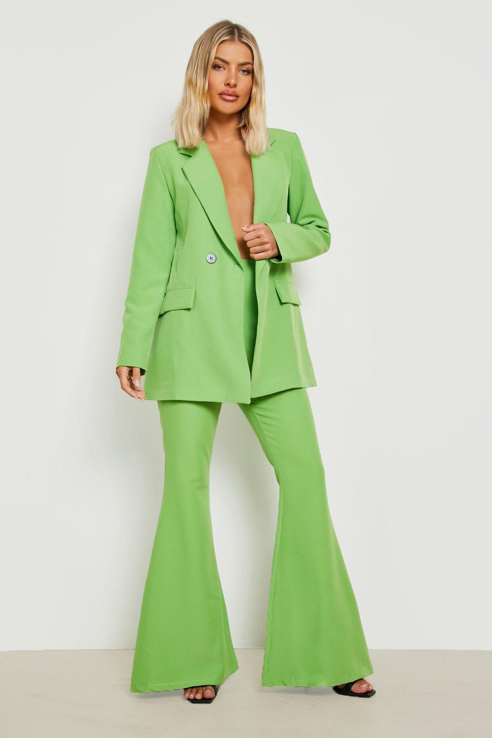 Boohoo green hot sale trousers